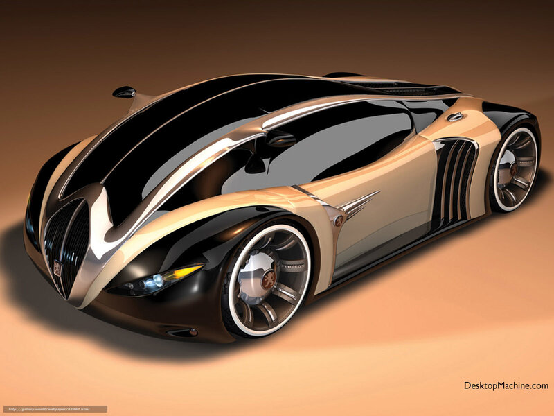 Futuristic Concept Car — Black, Sleek, 3d Render, Wheels, Headlights