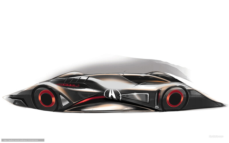 Futuristic Concept Car — Black, Sleek, Digital Art