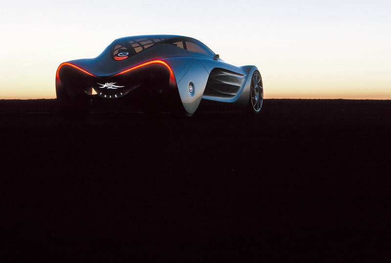 Futuristic Concept Car — Black