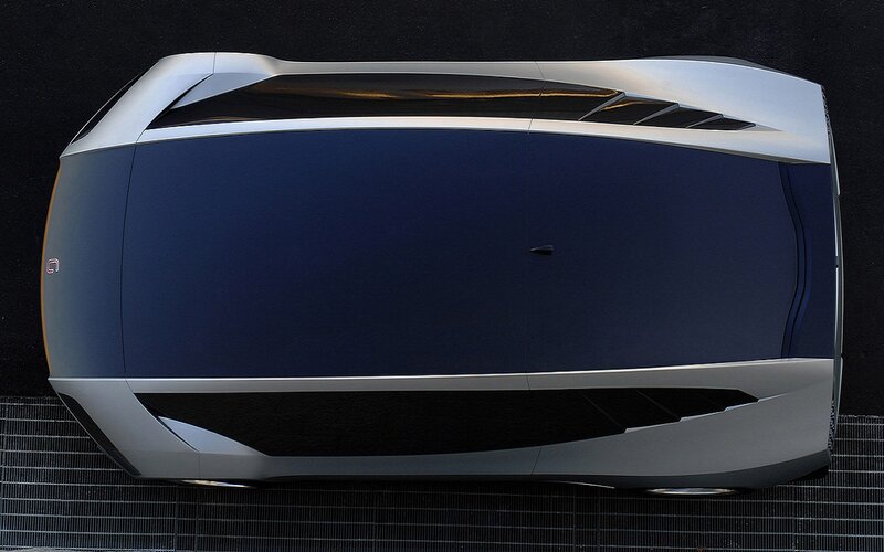 Futuristic Concept Car — Blue, Sleek, Modern