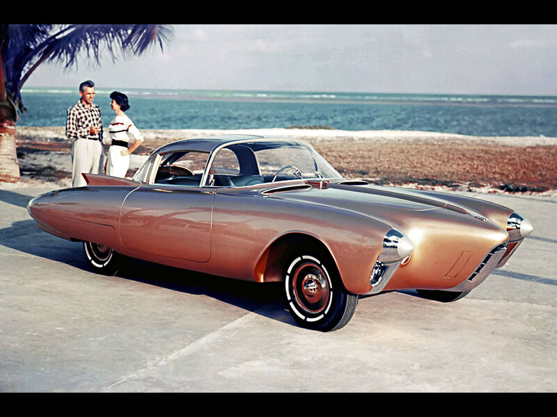 Futuristic Concept Car — Bronze
