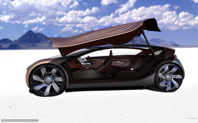 Futuristic Concept Car — Brown, Serene