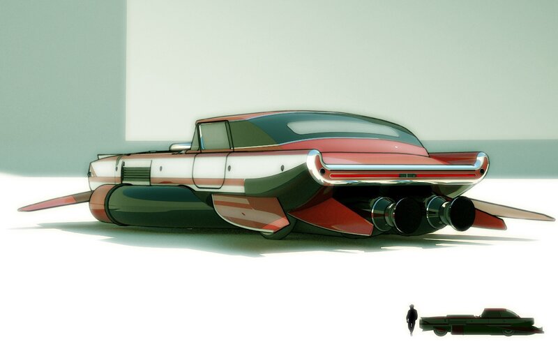 futuristic concept car design