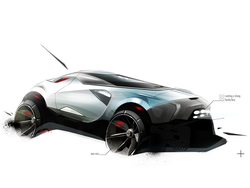 futuristic concept car design