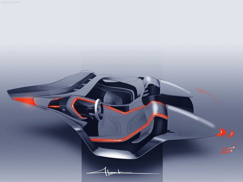 futuristic concept car design