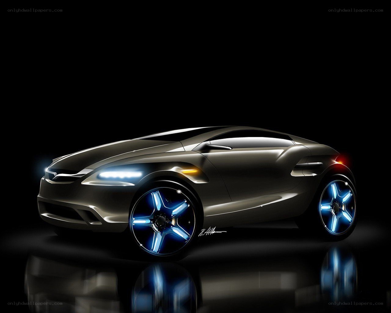futuristic concept car design