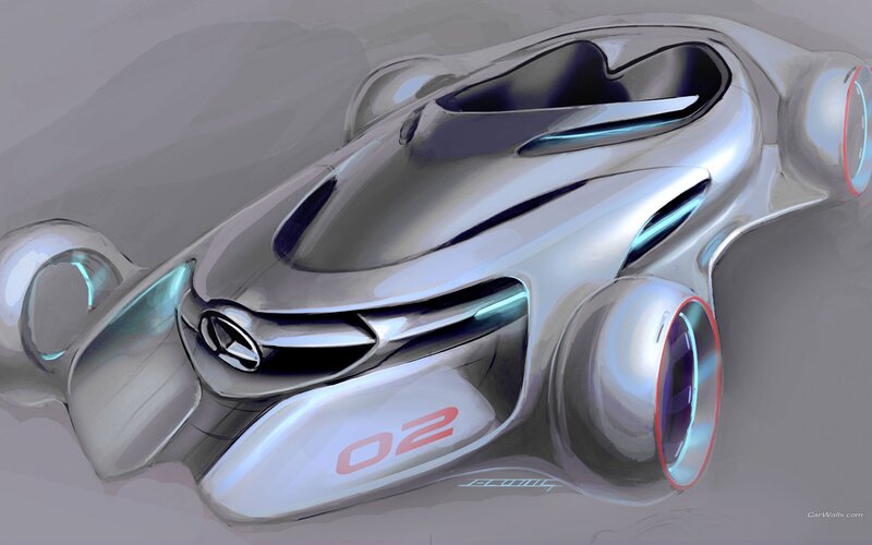 futuristic concept car design