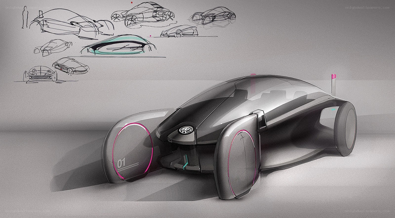futuristic concept car design