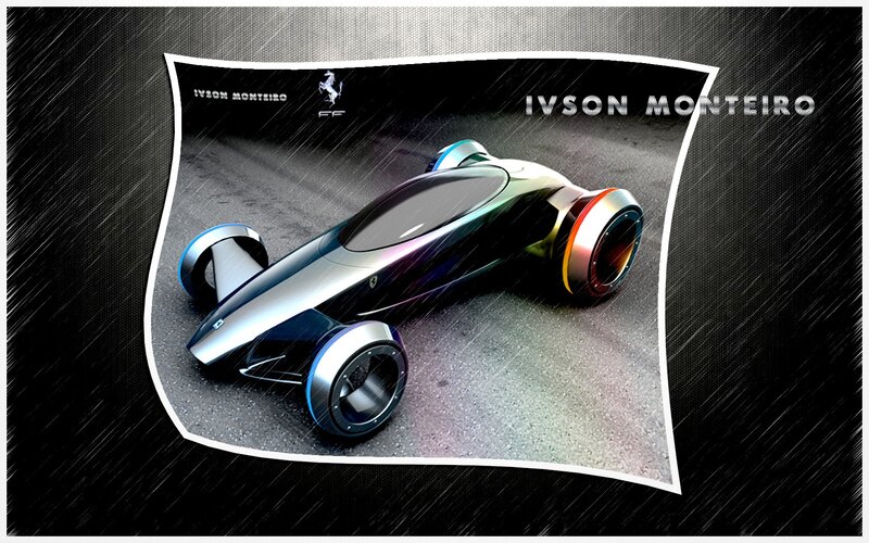 Futuristic concept car design