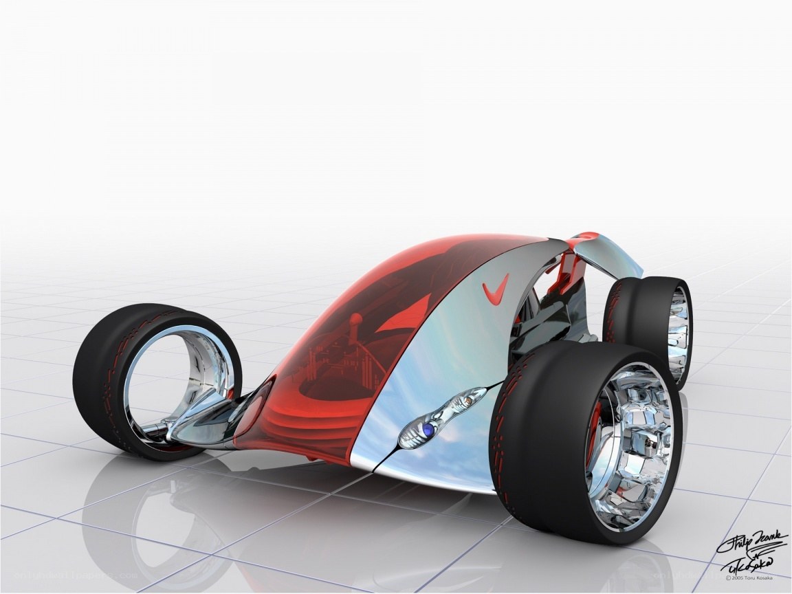 futuristic concept car design