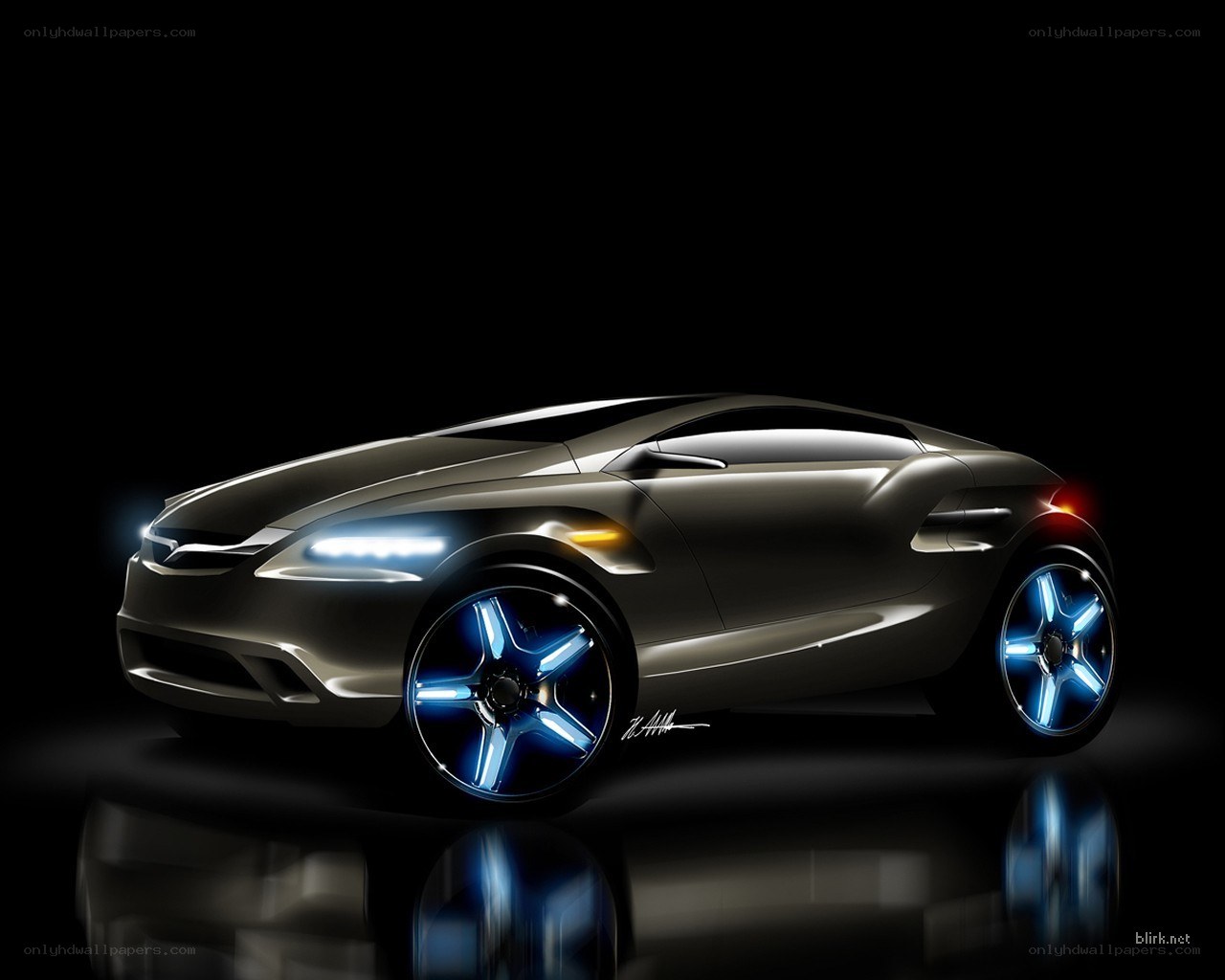 futuristic concept car design