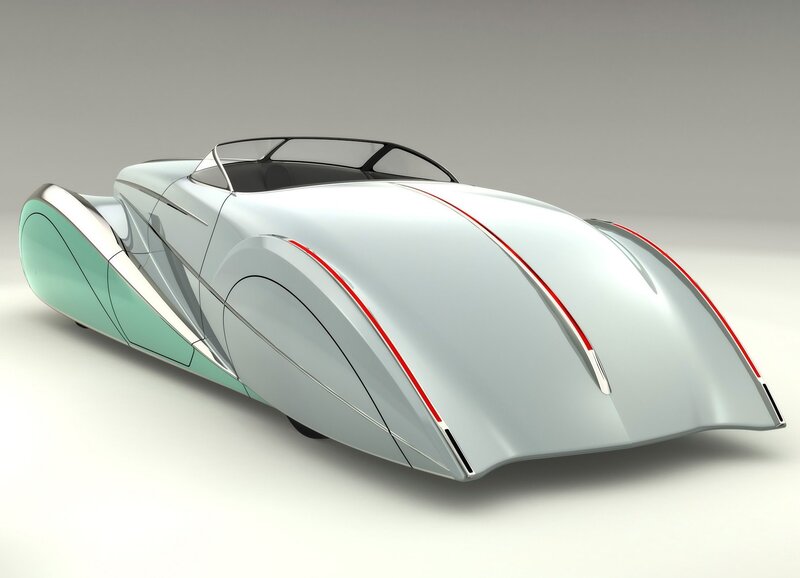 futuristic concept car design