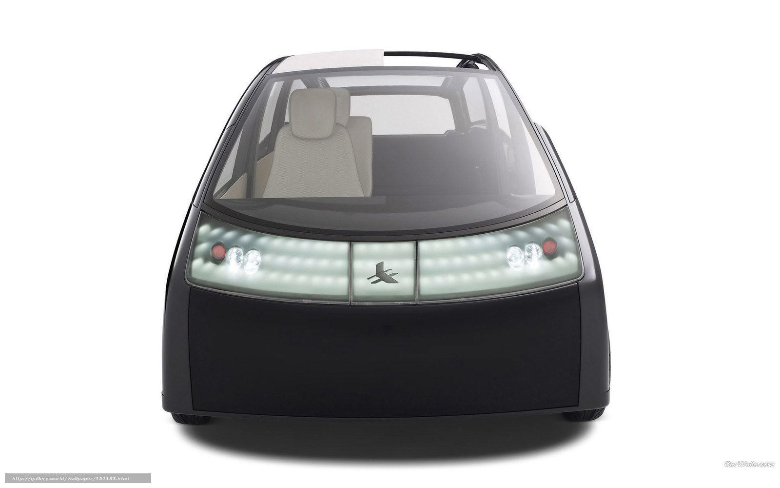 futuristic concept car front view