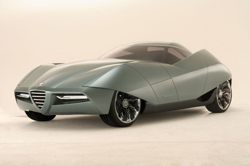 Futuristic Concept Car — Gray, Neutral