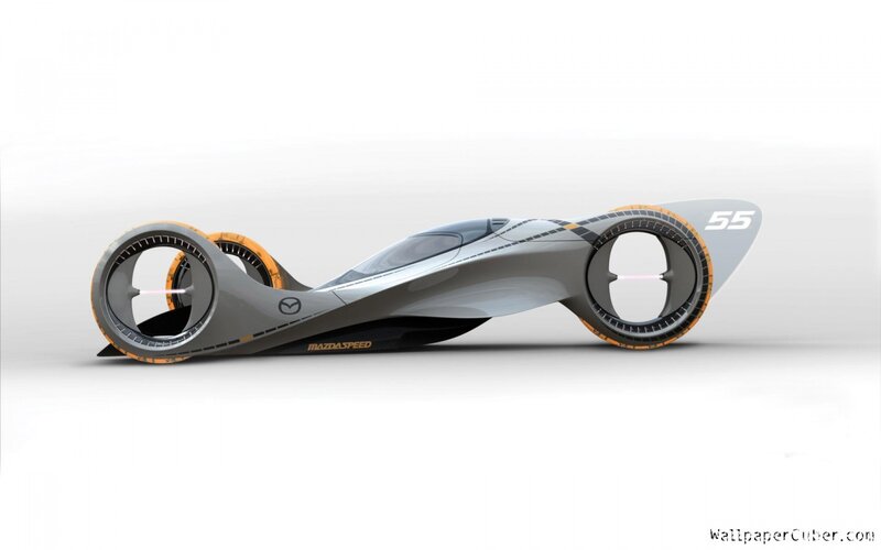 Futuristic Concept Car — Gray, Sleek, 3d Render, Wheels
