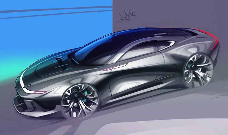 Futuristic Concept Car — Gray, Sleek, Digital Art