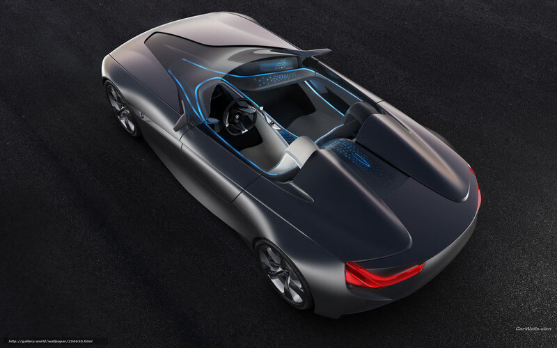 Futuristic Concept Car — Gray, Sleek, Futuristic, 3d Render, Blue Lighting