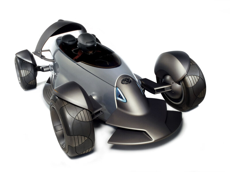 Futuristic Concept Car — Gray, Sleek, Futuristic