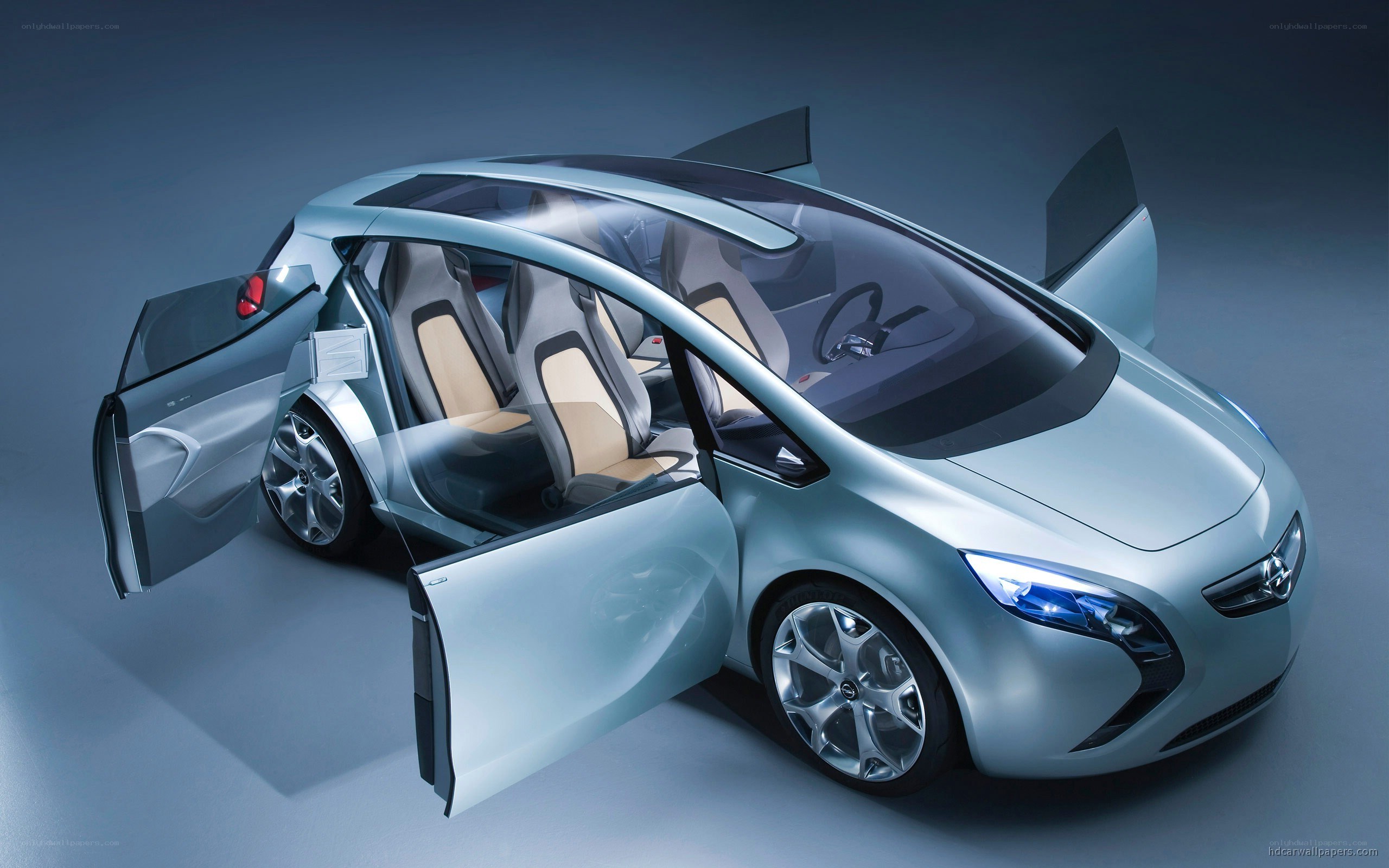 futuristic concept car interior