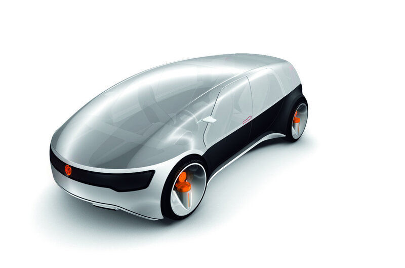 Futuristic Concept Car — Silver, Clean