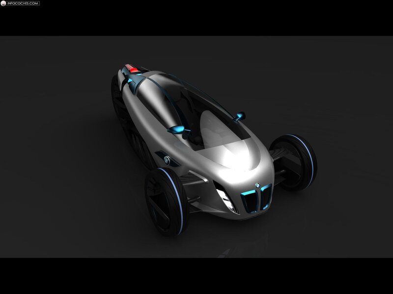 Futuristic Concept Car — Silver, Dramatic, 3d Render, Wheels, Headlights