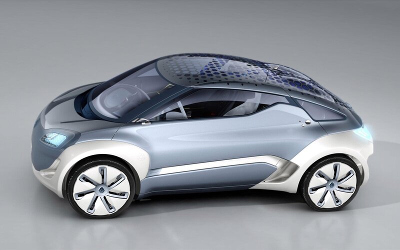 Futuristic Concept Car — Silver, Modern, 3d Render, Wheels