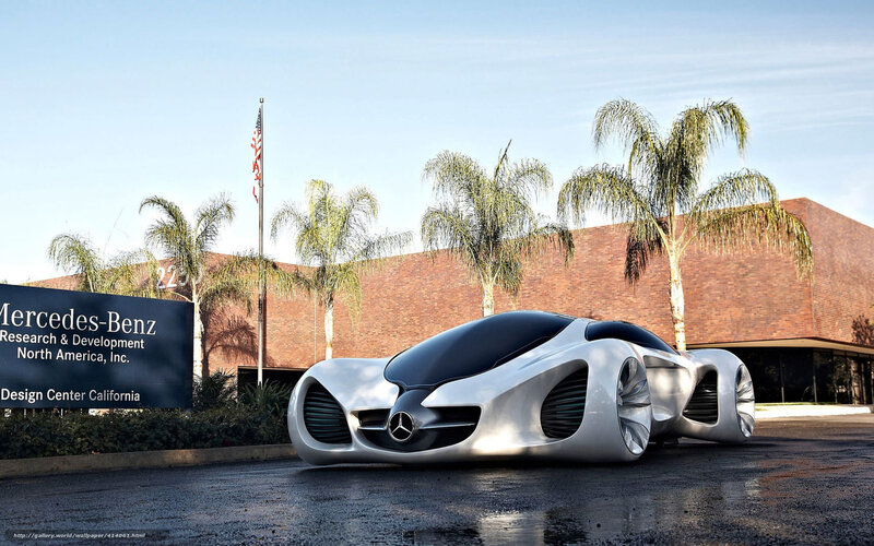 Futuristic Concept Car — Silver, Modern, Afternoon, 3d Render