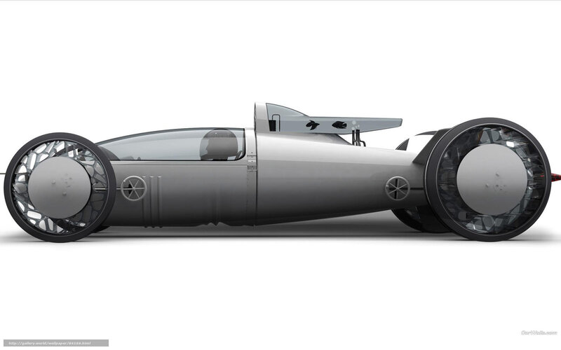 Futuristic Concept Car — Silver, Neutral
