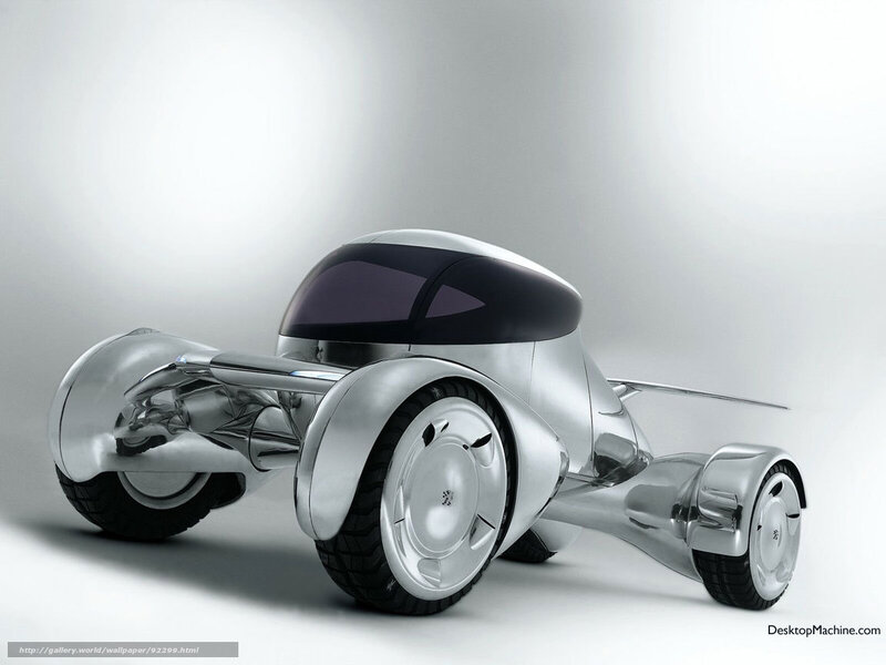 Futuristic Concept Car — Silver, Sleek, 3d Render, Wheels, Windshield, Body