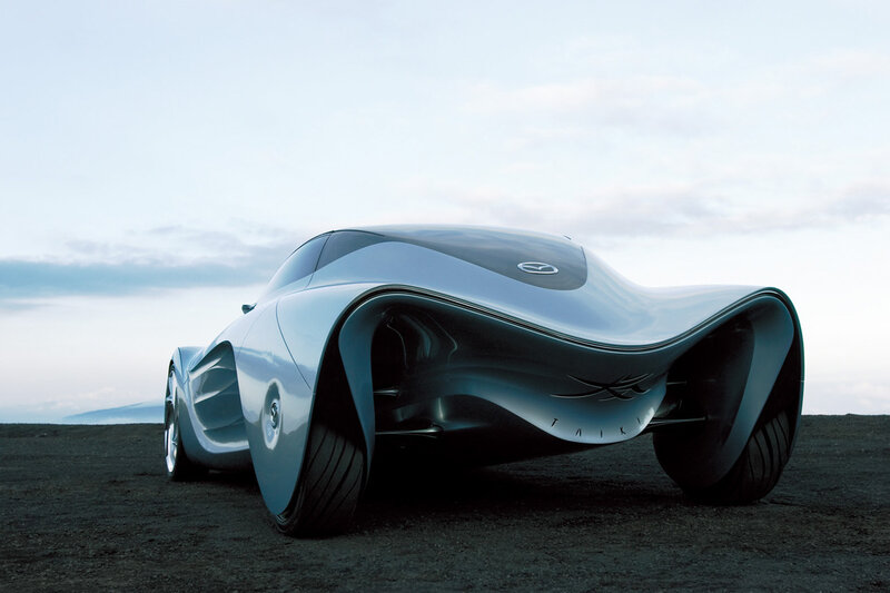 Futuristic Concept Car — Silver