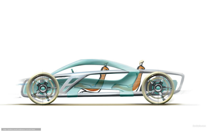 Futuristic Concept Car — Teal