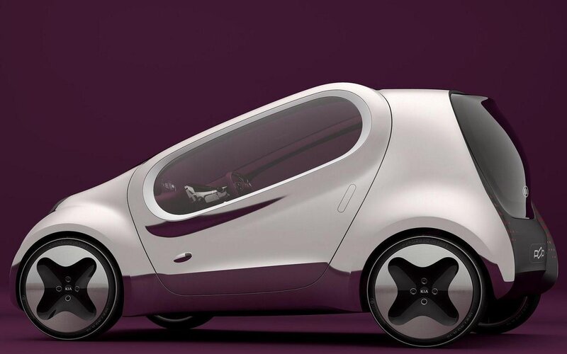 Futuristic Concept Car — White, Sleek, Modern, 3d Render, Wheel