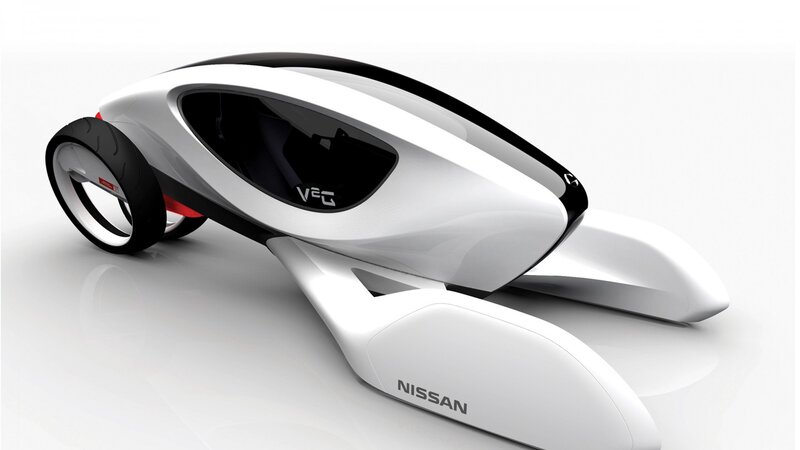 Futuristic Concept Car — White, Sleek, Modern, 3d Render, Wheel, Window
