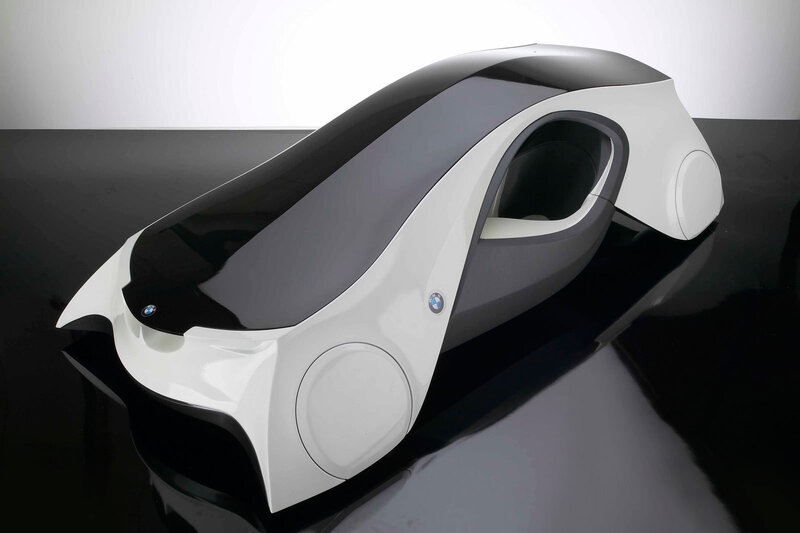 Futuristic Concept Car — White