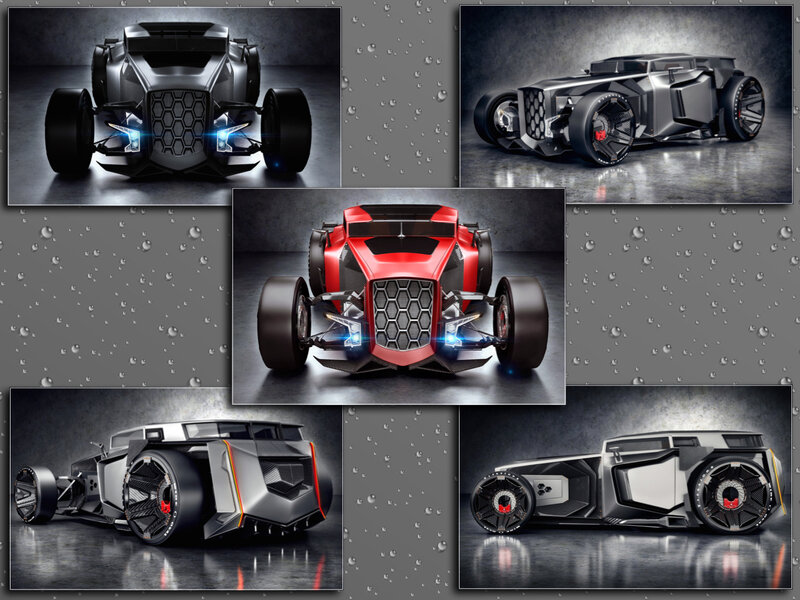 Futuristic Concept Cars — Black