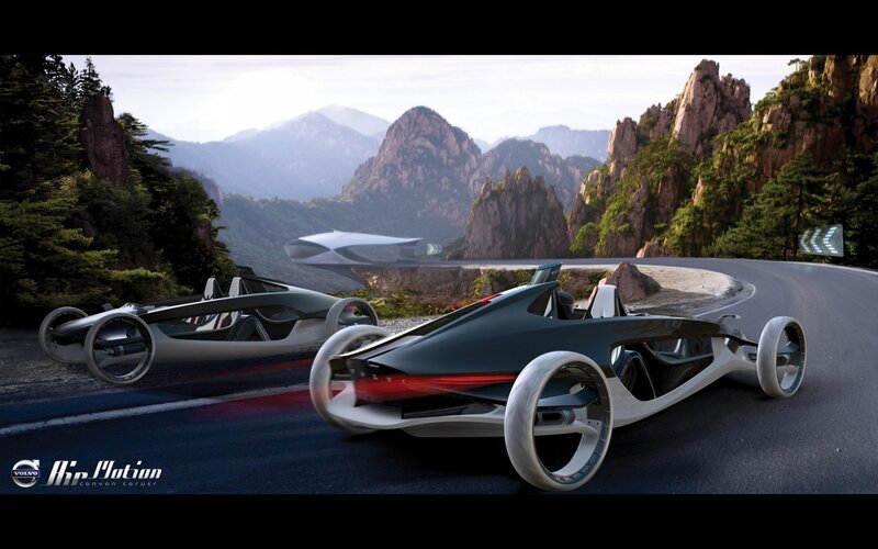 Futuristic Concept Cars — Gray, Dramatic