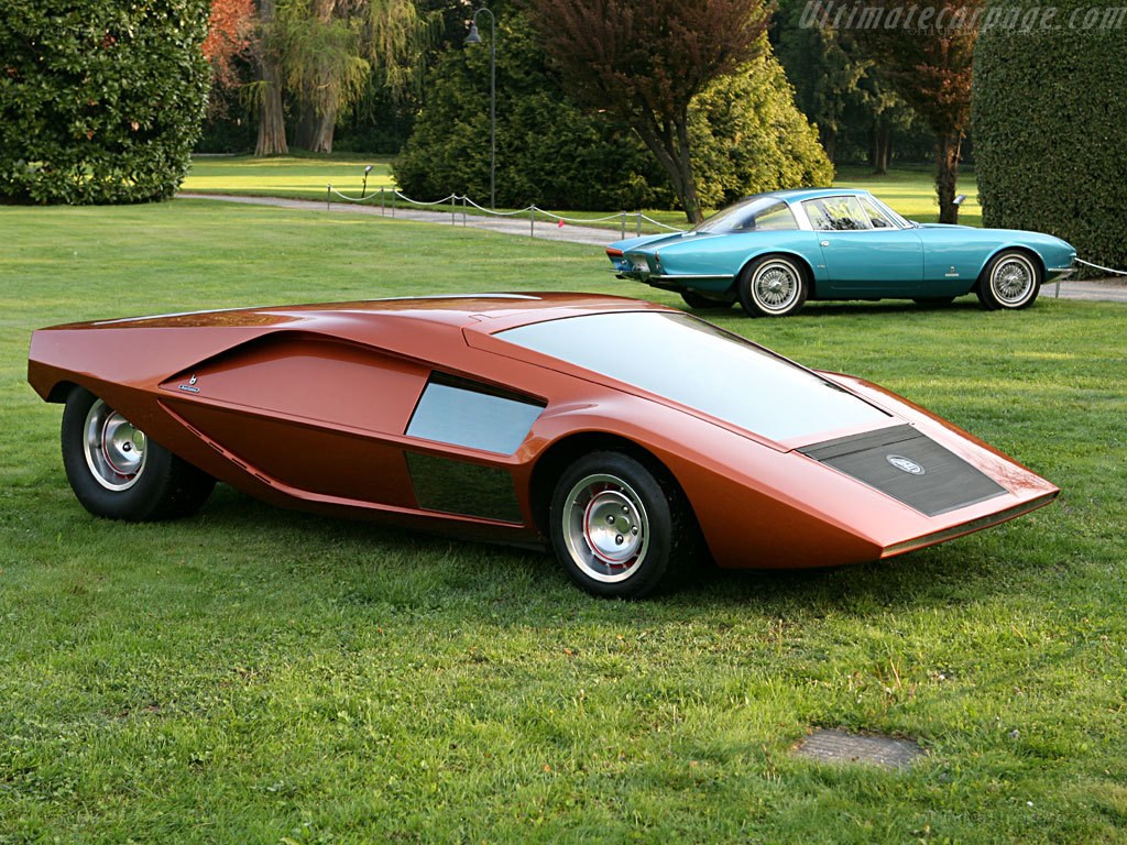Futuristic concept cars on display