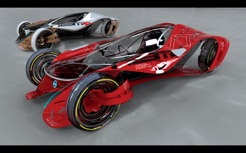 Futuristic Concept Cars — Red