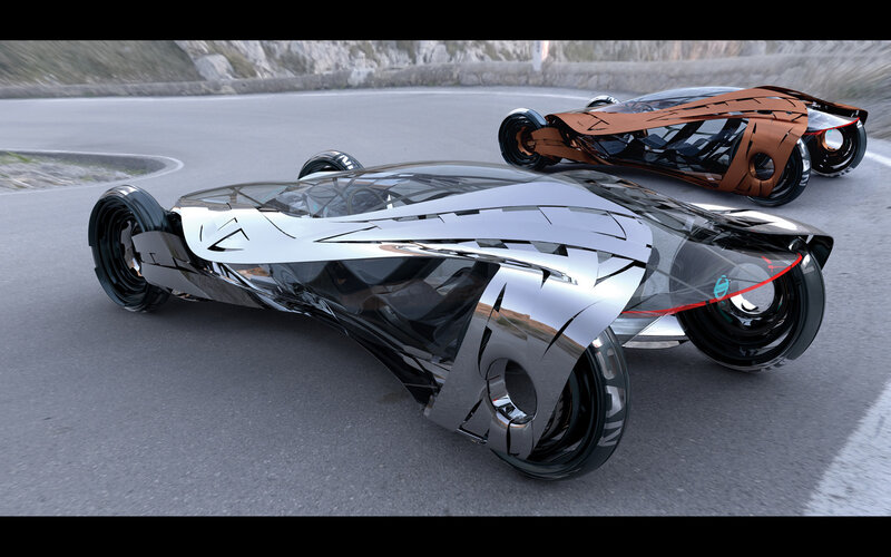 Futuristic Concept Cars — Silver