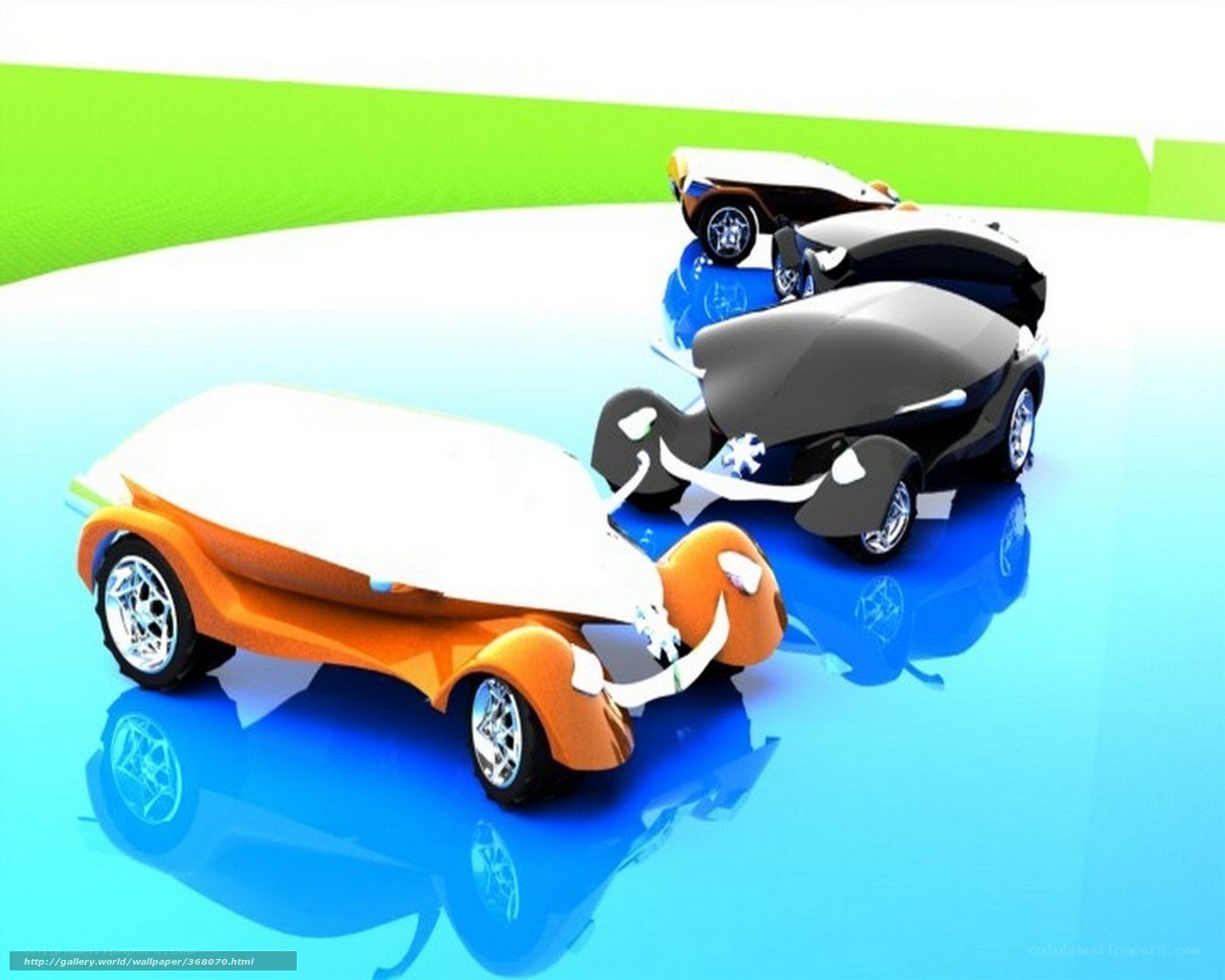 Futuristic concept cars