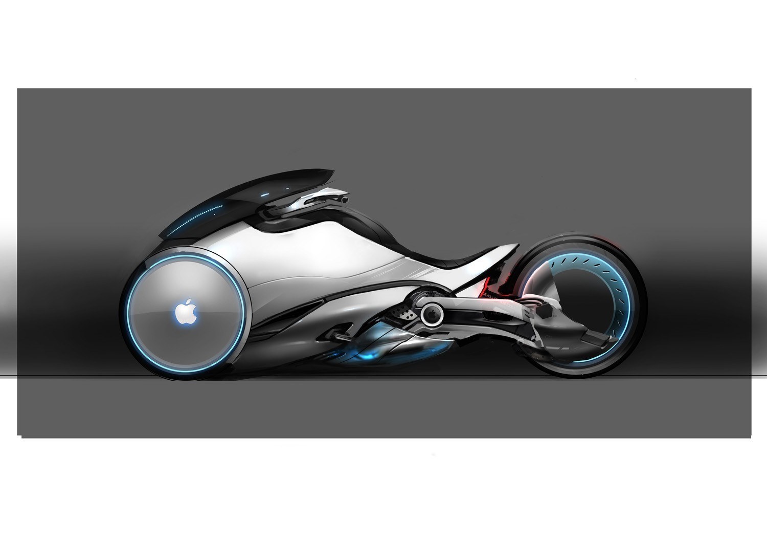 futuristic concept motorcycle