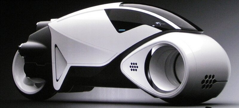 futuristic concept motorcycle