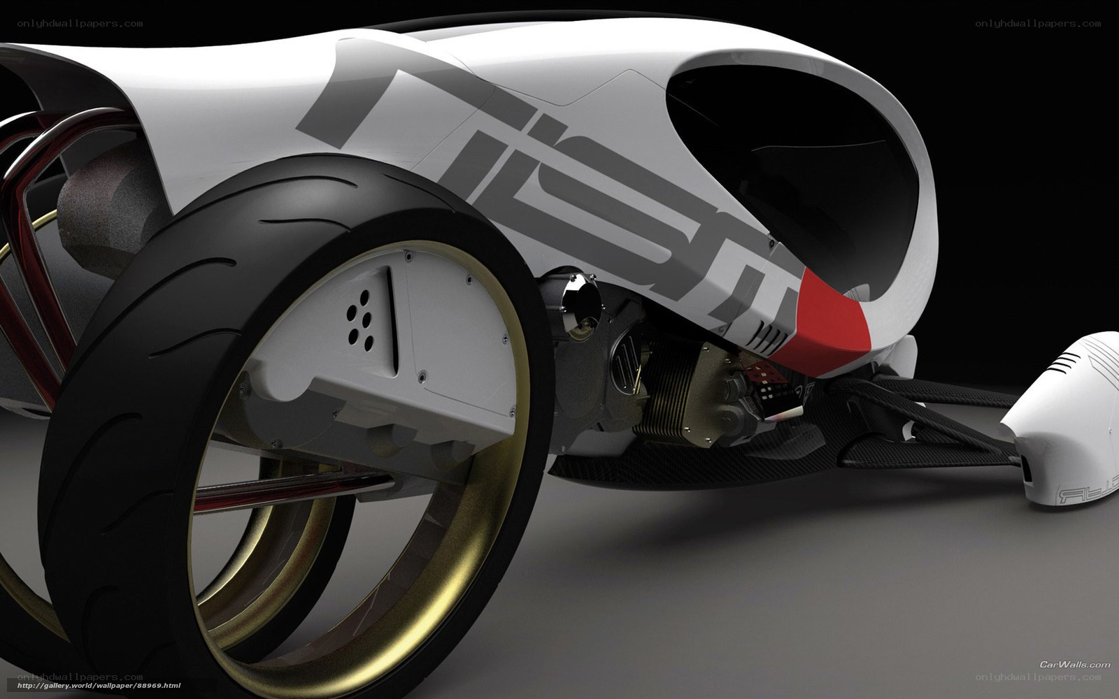 futuristic concept motorcycle
