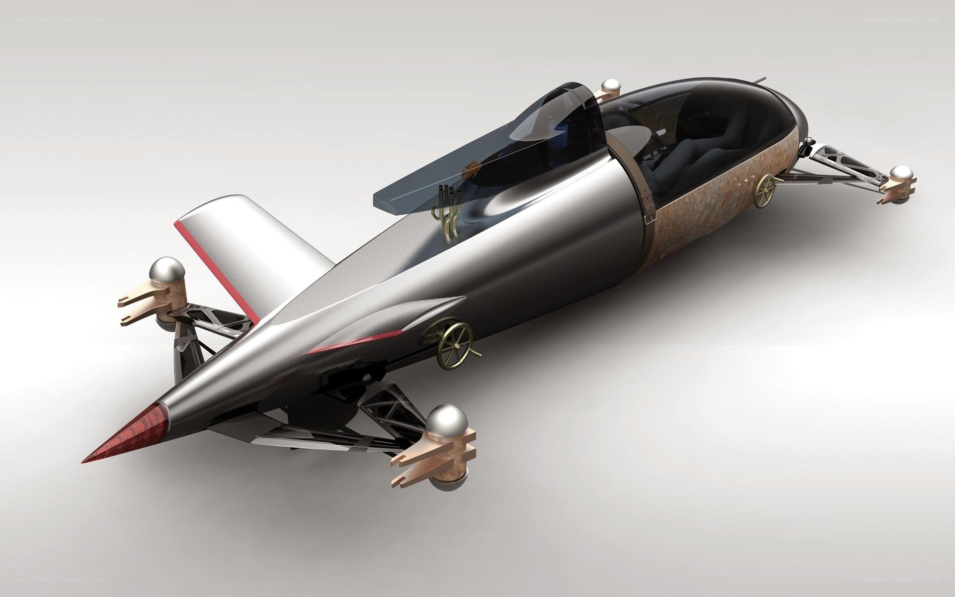 futuristic concept vehicle