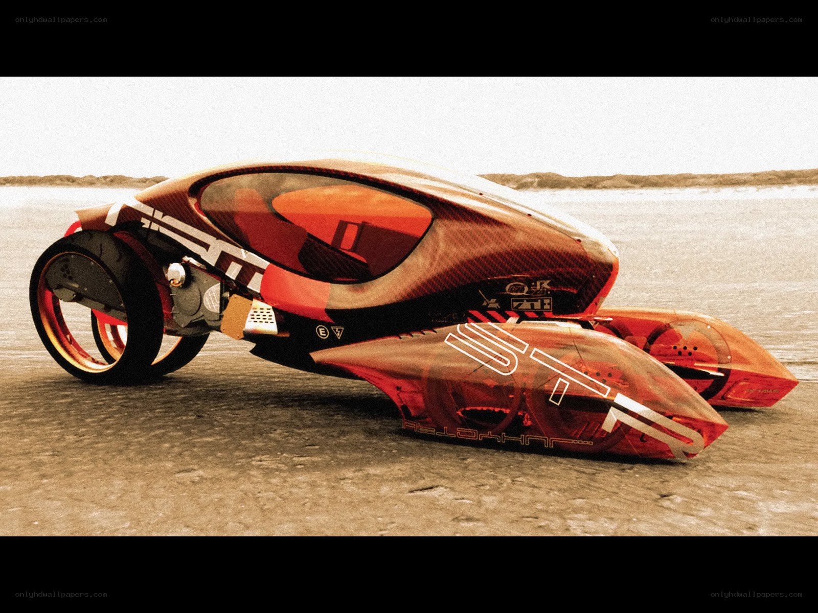 futuristic concept vehicle