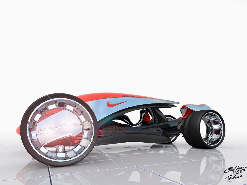 futuristic concept vehicle