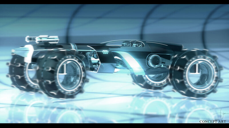futuristic concept vehicle