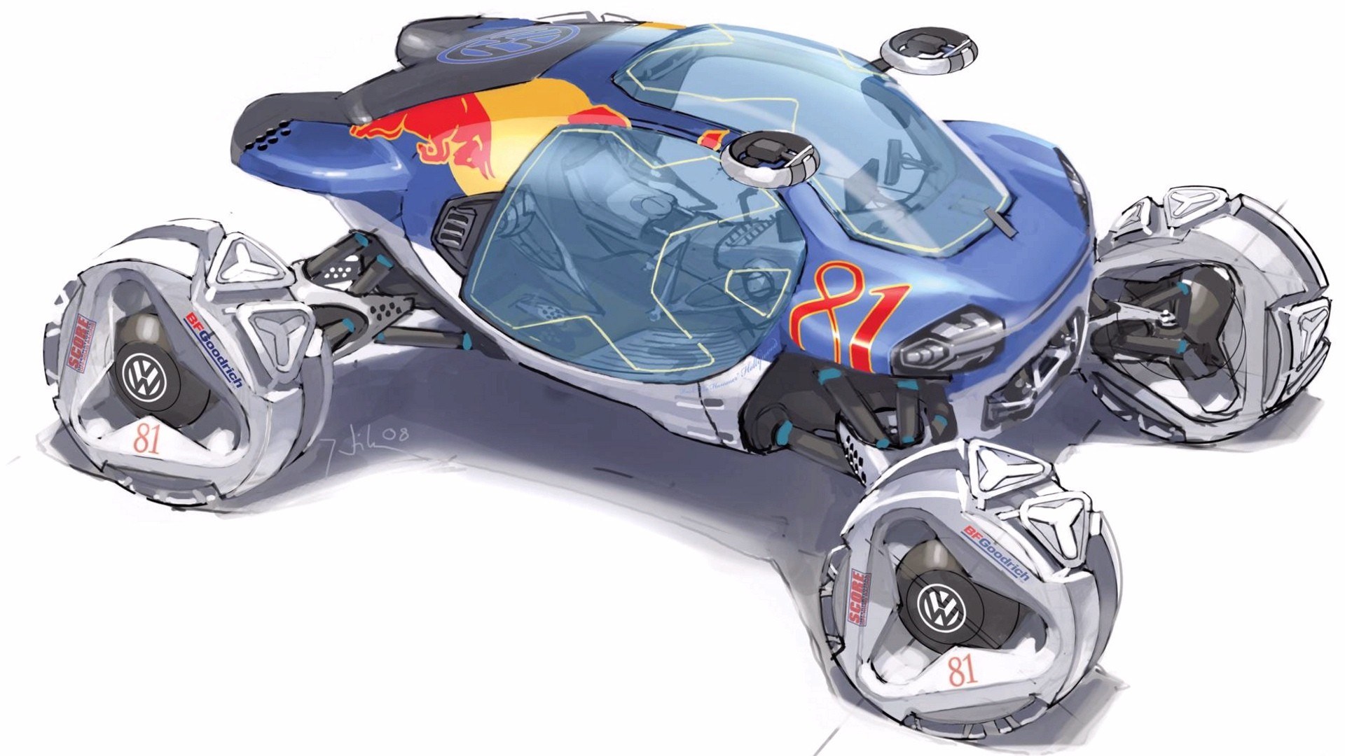 futuristic concept vehicle design