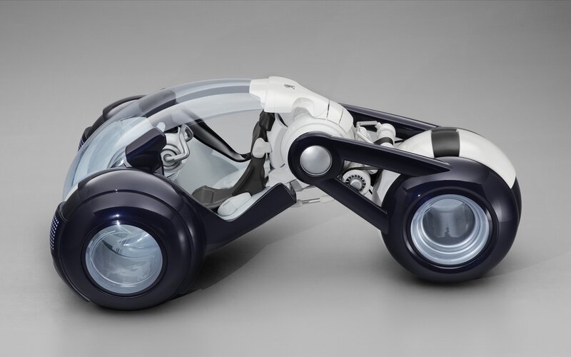 Futuristic Concept Vehicle — White, Sleek
