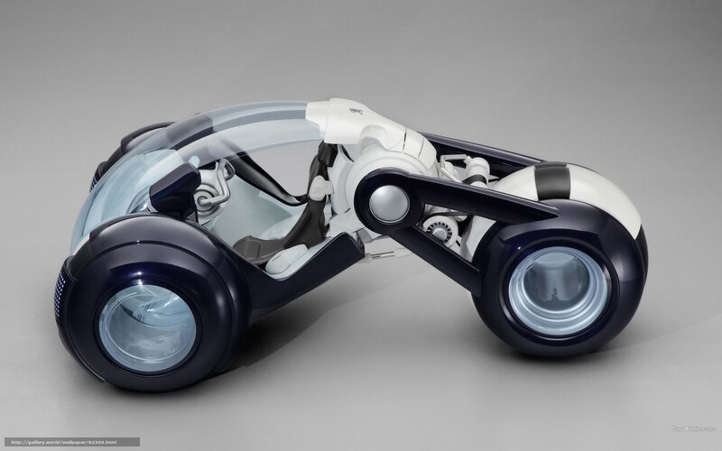 Futuristic Concept Vehicle — White